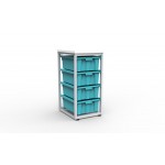 Estante Organizador, 4 Cajas Grandes